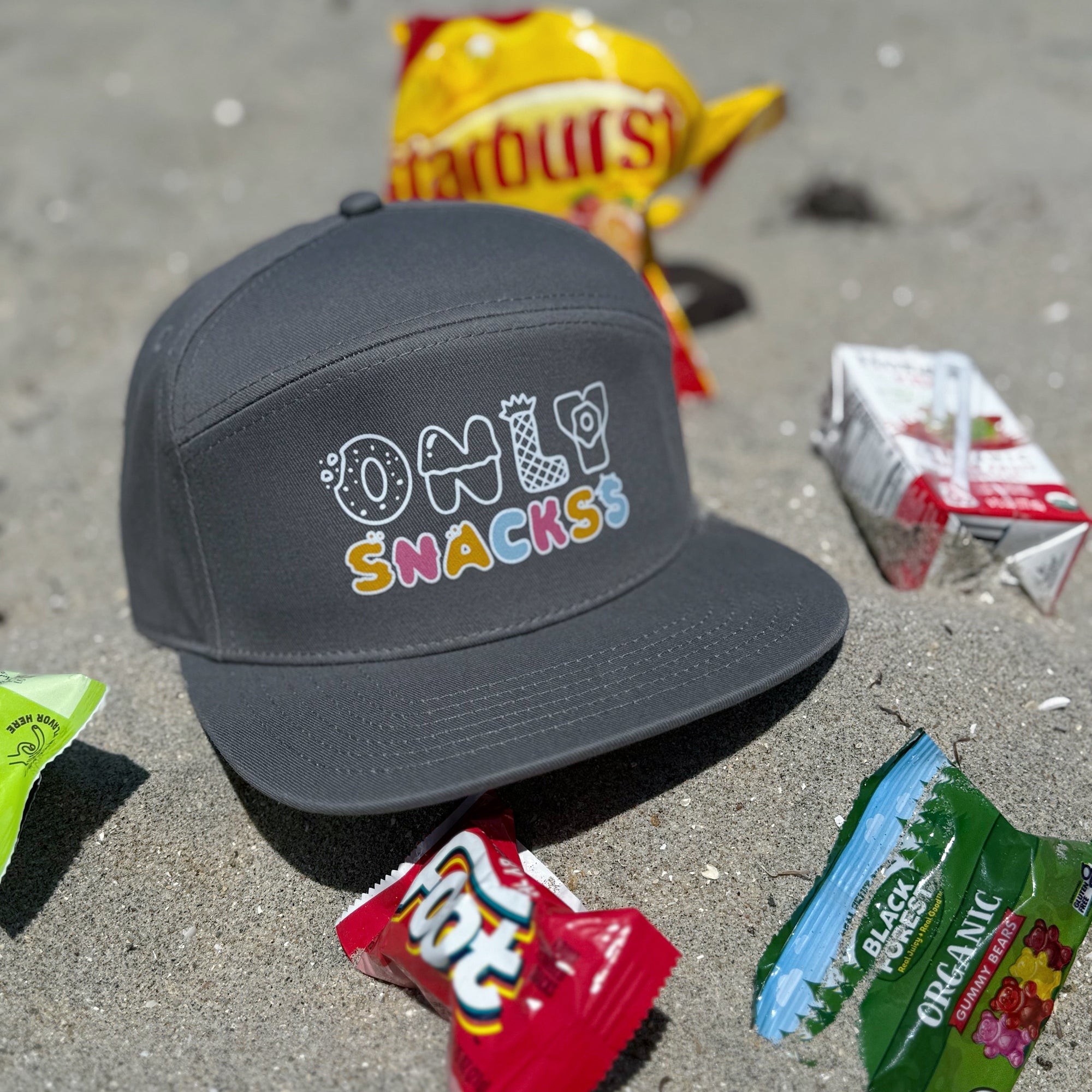 Only Snacks - flat bill hat