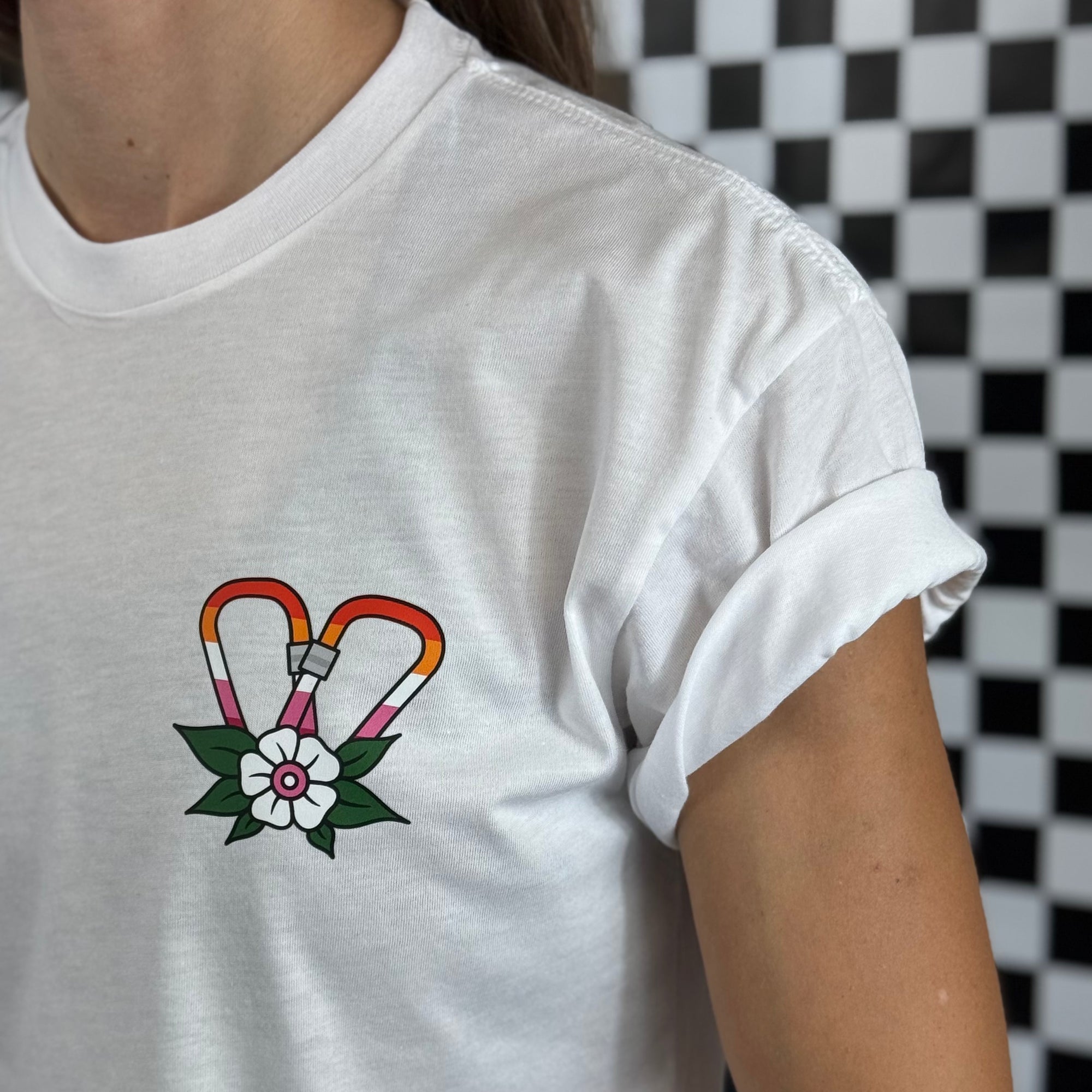 Lesbian Carabiner - Crop top tshirt