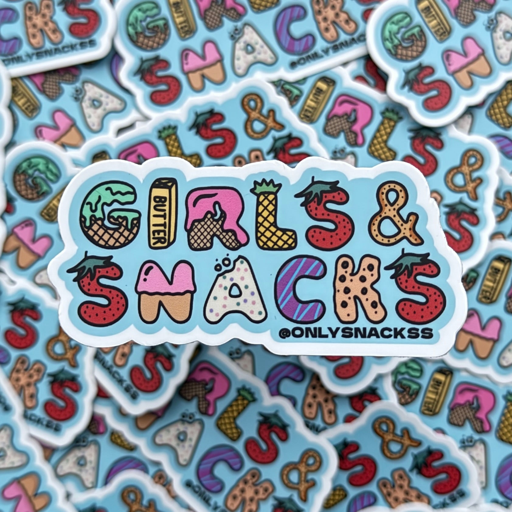 Girls & Snacks Sticker